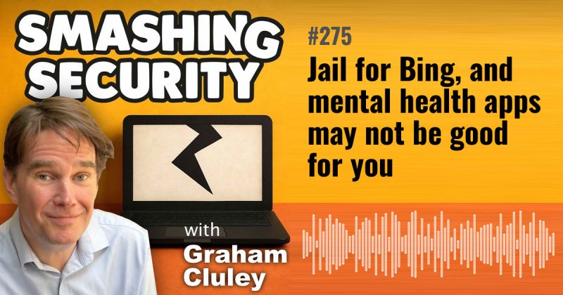 Smashing Security episode 275: Jail for Bing, and mental health apps may not be good for you